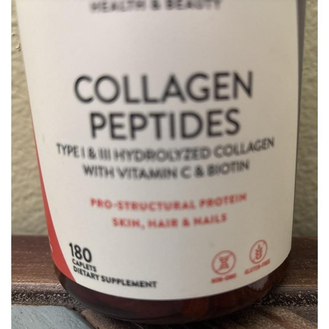 Vitamin World Hydrolyzed Collagen Peptides Vit C Biotin Healthy Hair Nail Skin