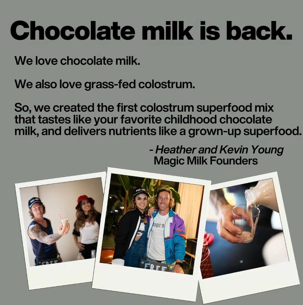 Magic Milk New Zealand Grass Fed Colostrum & Collagen Chocolate Milk Flavor
