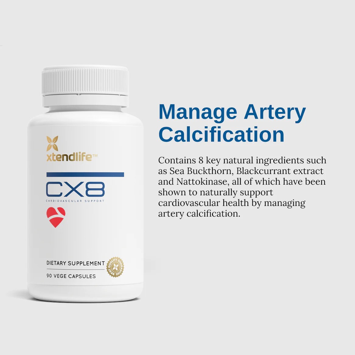 CX8 – Cardio Support – 90 Vegetarian Capsules