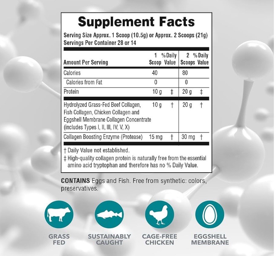 NaturesPlus Collagen Peptides 0.65 lb/ 294g ~ Unflavored ~ Exp 05-29 ~ SEALED