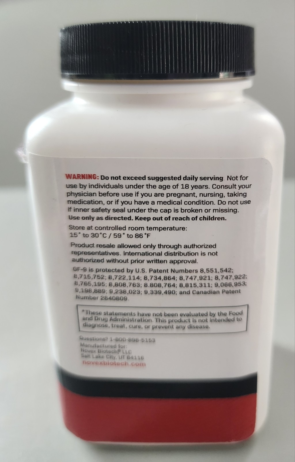 Novex Biotech Growth Factor 9 Dietary Supplement GF-9 120 Caps exp 08/2026