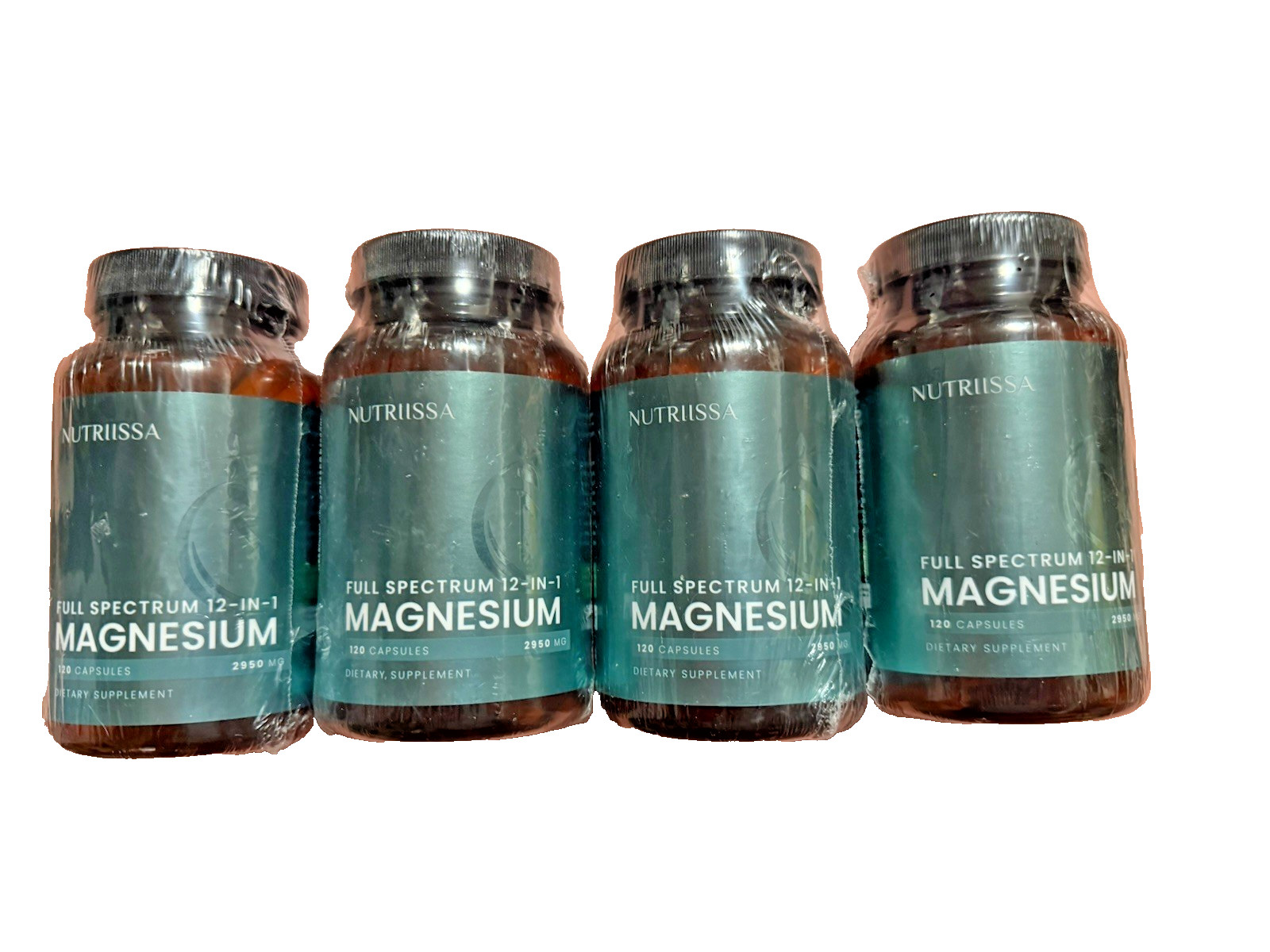4 Pack Nutriissa Full Spectrum 12 In 1 Magnesium 480 Capsules Exp 11/1/28.