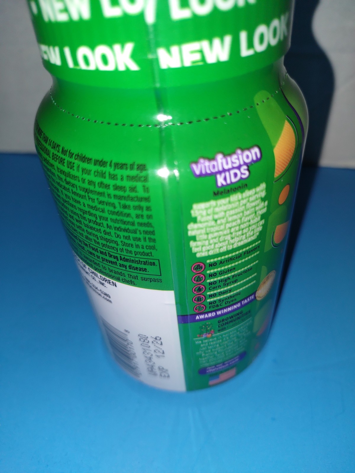 Vitafusion Kids Melatonin Sleep Gummies Sugar Free Tropical Peach 50 Ea 12/26+ L