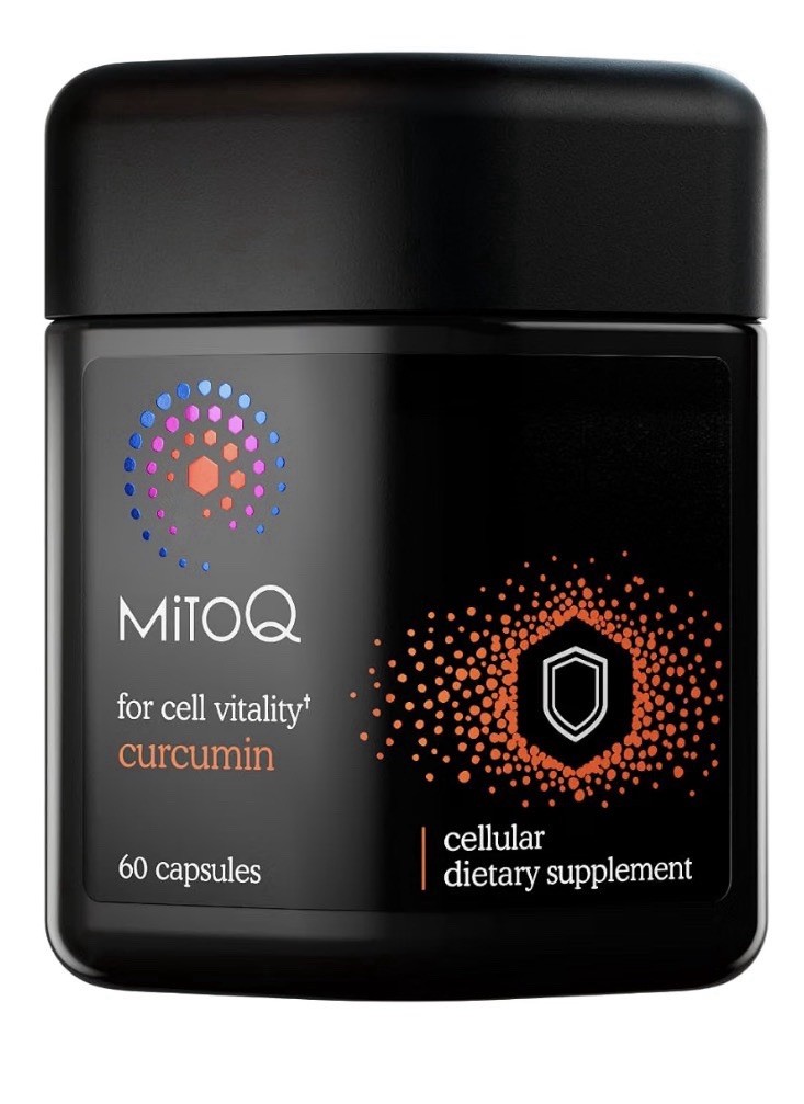 MitoQ For Cell Vitality Curcumin Cellular Dietary Supplement 60 Capsules