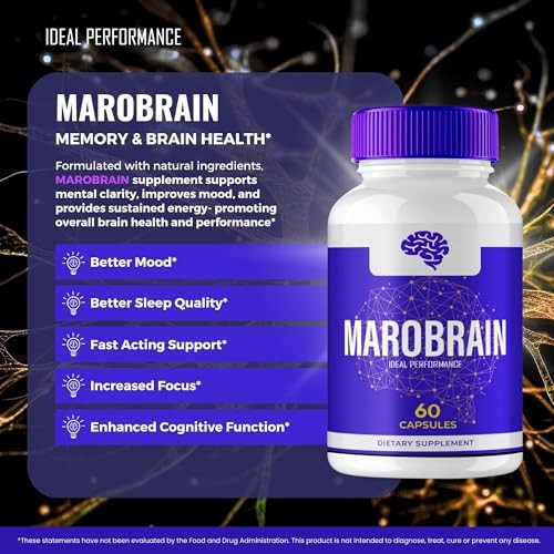 Marobrain Powder Supplement – 180 Capsules (3 Pack)