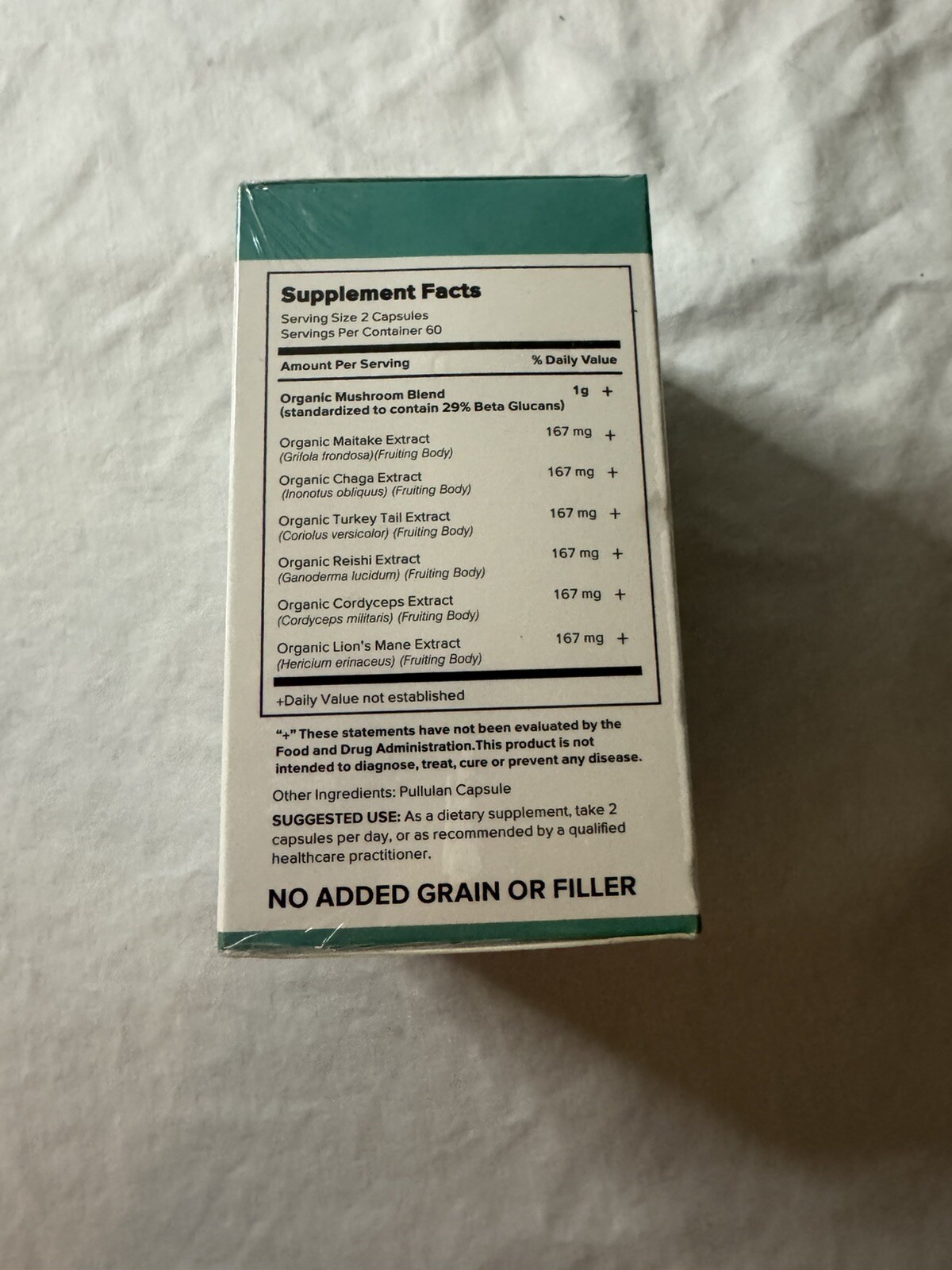 Elerule Mushroom Dietary Supplement Focus Memory 05/2026 Lions Mane Turkey Tail