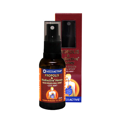 Mediactive Propolis & 15+Honey Fresh Breath Oral Spray 25ml