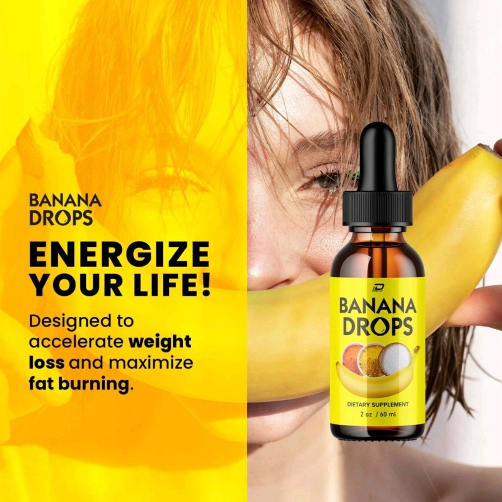 Banana Drops for Weight Loss Liquid Supplement, Banana Drops Official (3 Pack)