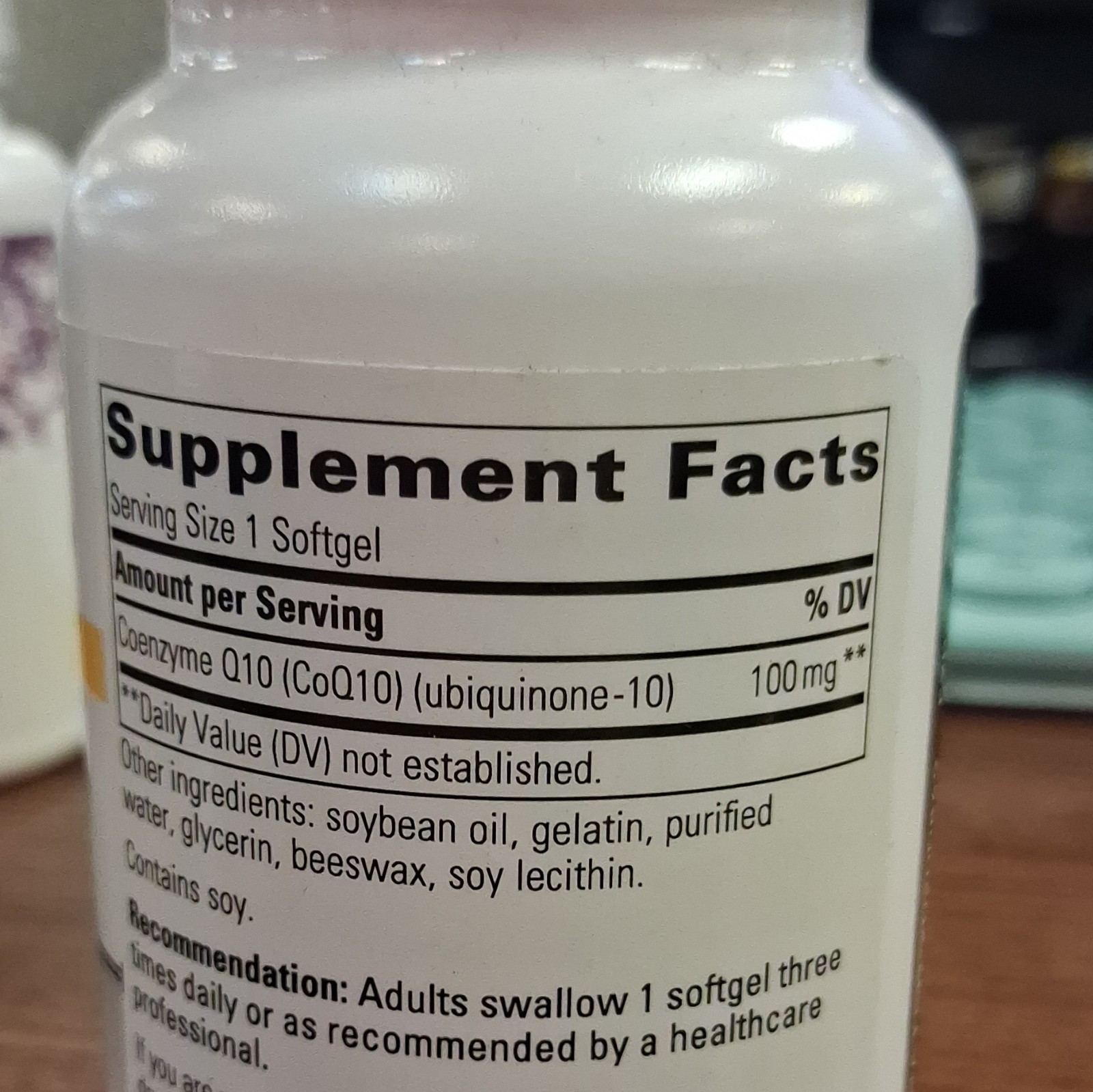 Integrative Therapeutics CoQ10 100 mg Dietary Supplement, 60 Softgels