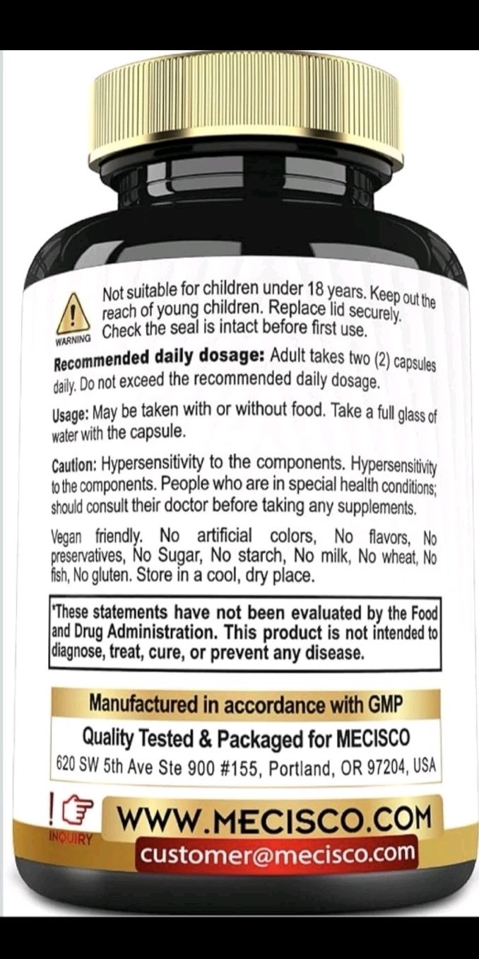 Mecisco NAD+ Supplement Nicotinamide Riboside Quercetin 60 Caps (expires 8/27)