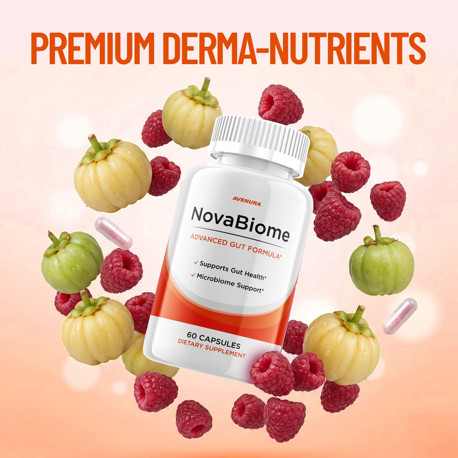 (3 Pack) NovaBiome Capsules – Nova Biome Pills Digestive Support, Gut Wellness