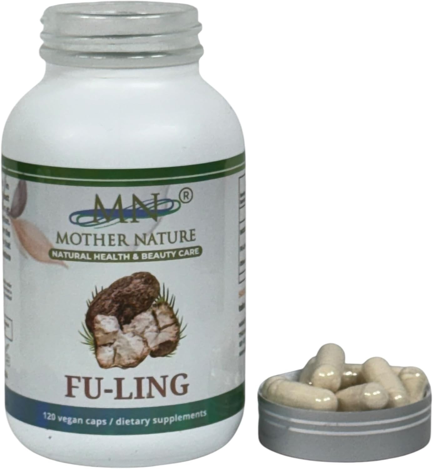 Organic Fu-Ling Mushroom 120 Vegan Capsules Poria Cocos Immune Digestive Support