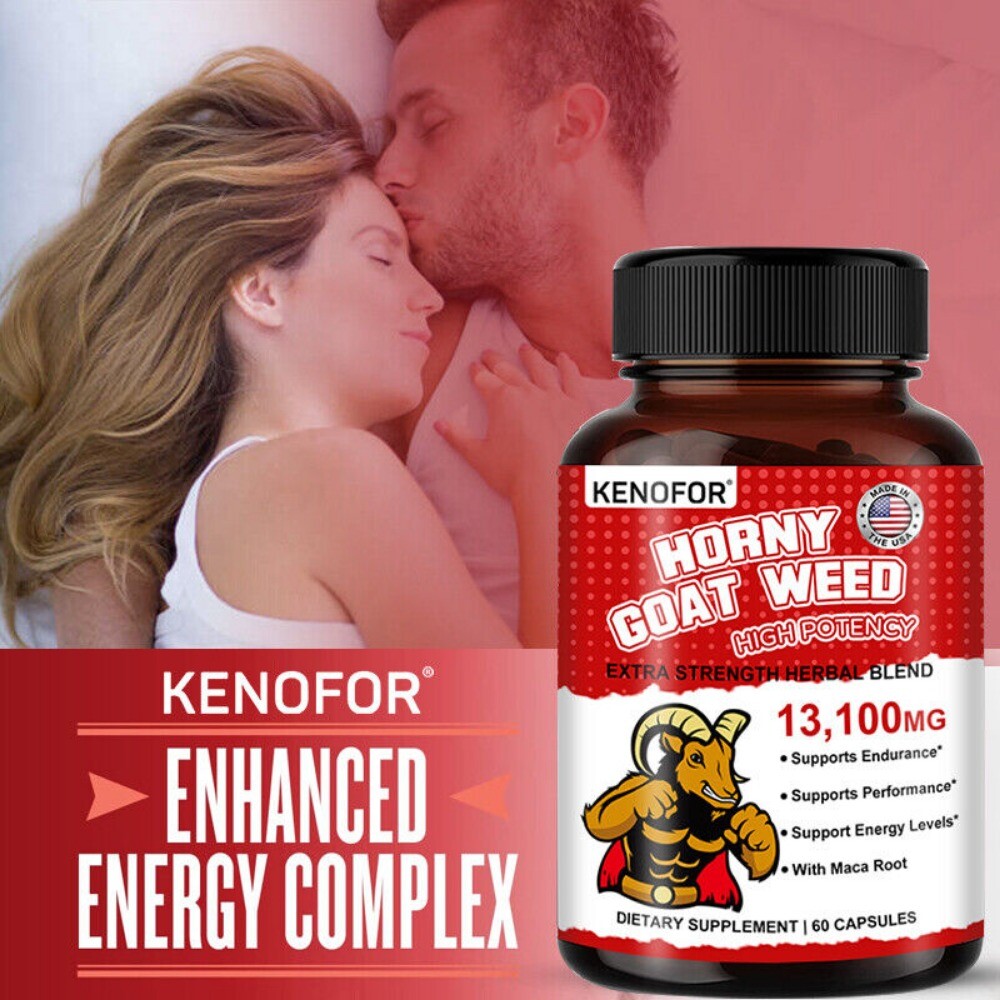 Horny Goat Weed Complex | 13,100 mg | 60 Capsules | Vegetarian | by KENOFOR