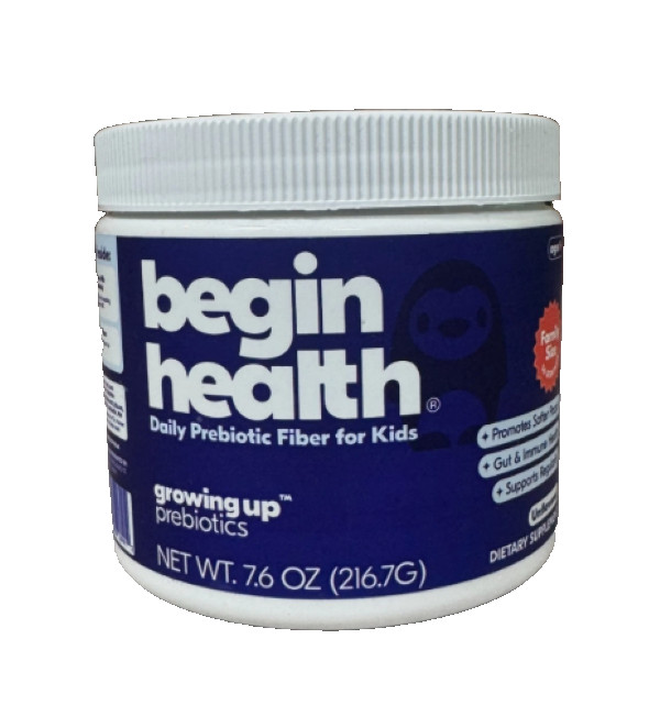Begin Health Daily Prebiotic Fiber Powder for Kids 7.6oz Gut & Immune Support