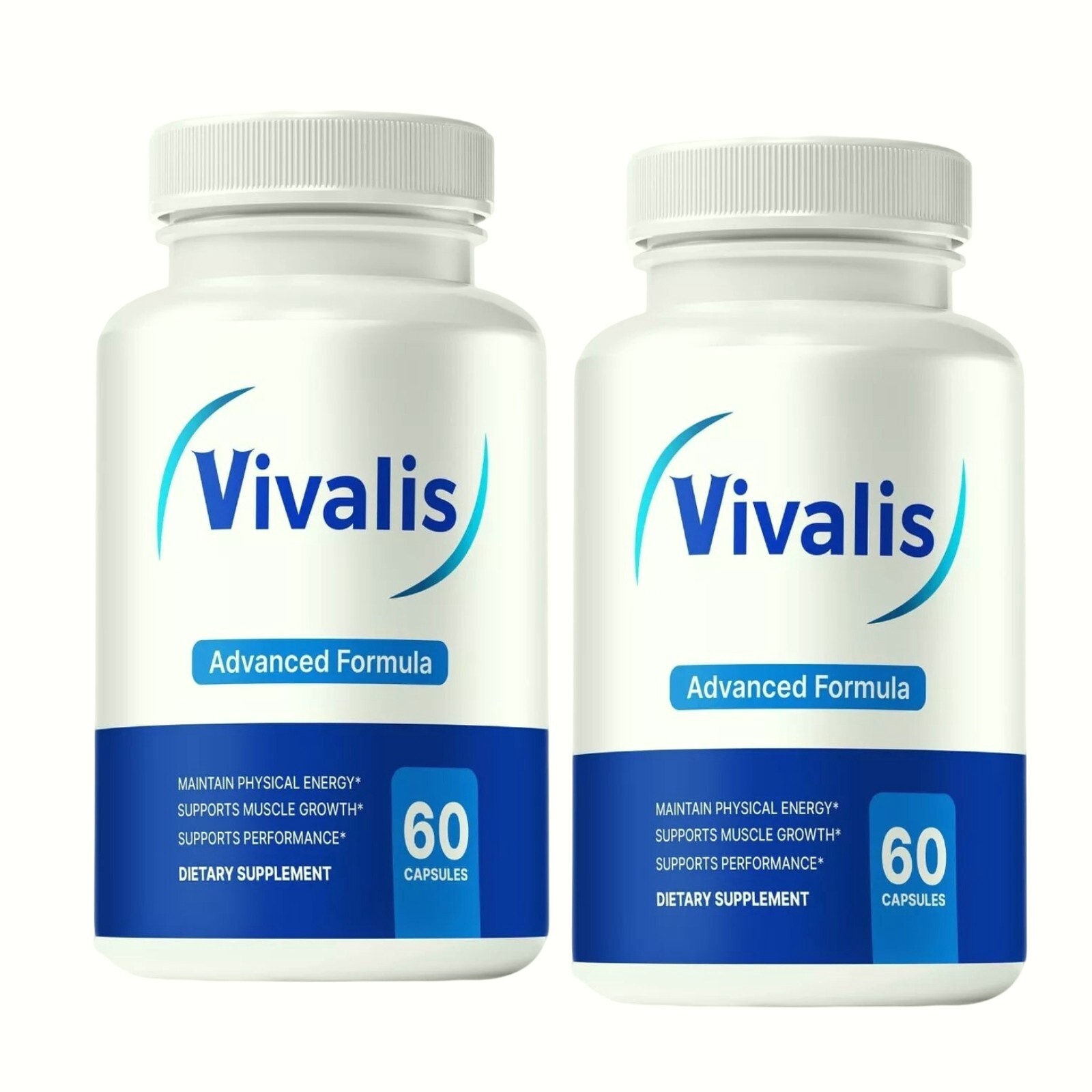 2-Pack Vivalis for Men, Vivales Natural Energy & Stamina Support – 120 Capsules