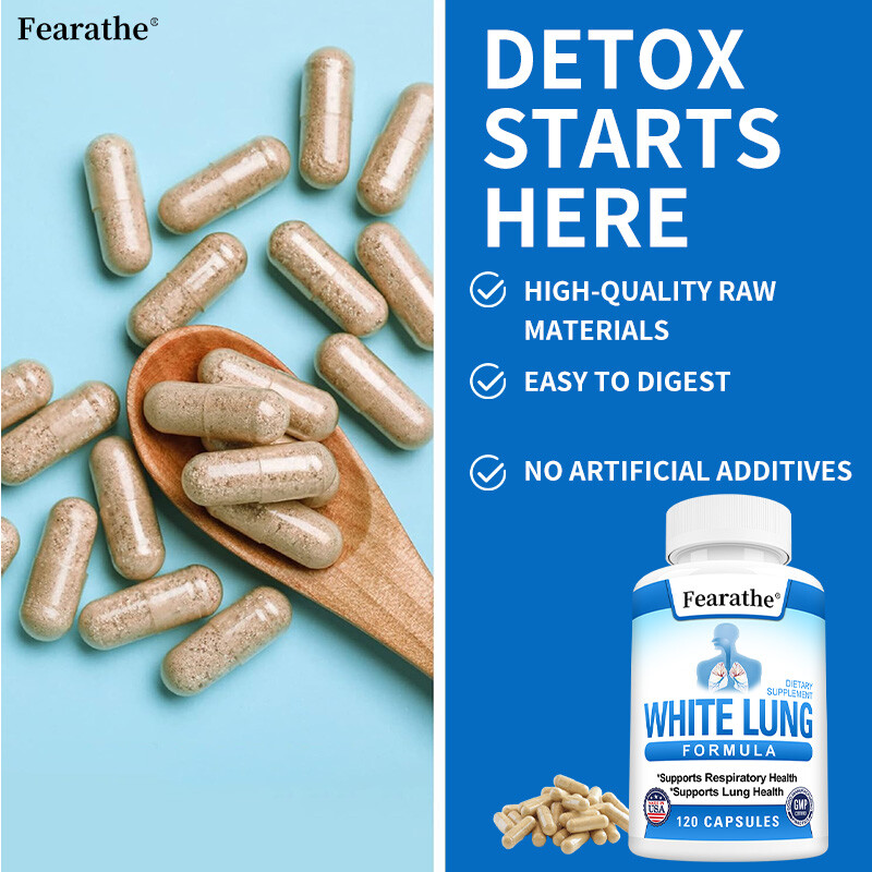 Lung Support Capsules – Free Breathing,Clear Airways,Lung Detox Supplements