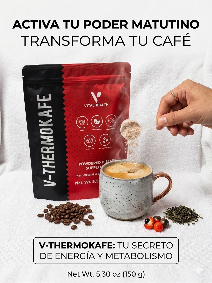 VitalHealth V-Thermokafe Energy & Weight Support Coffee Powder 5.30 oz