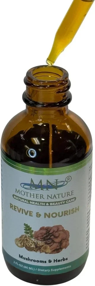 Revive & Nourish Mushrooms Herbs Blend Liquid Extract Maitake 1, 2 & 3 Packs