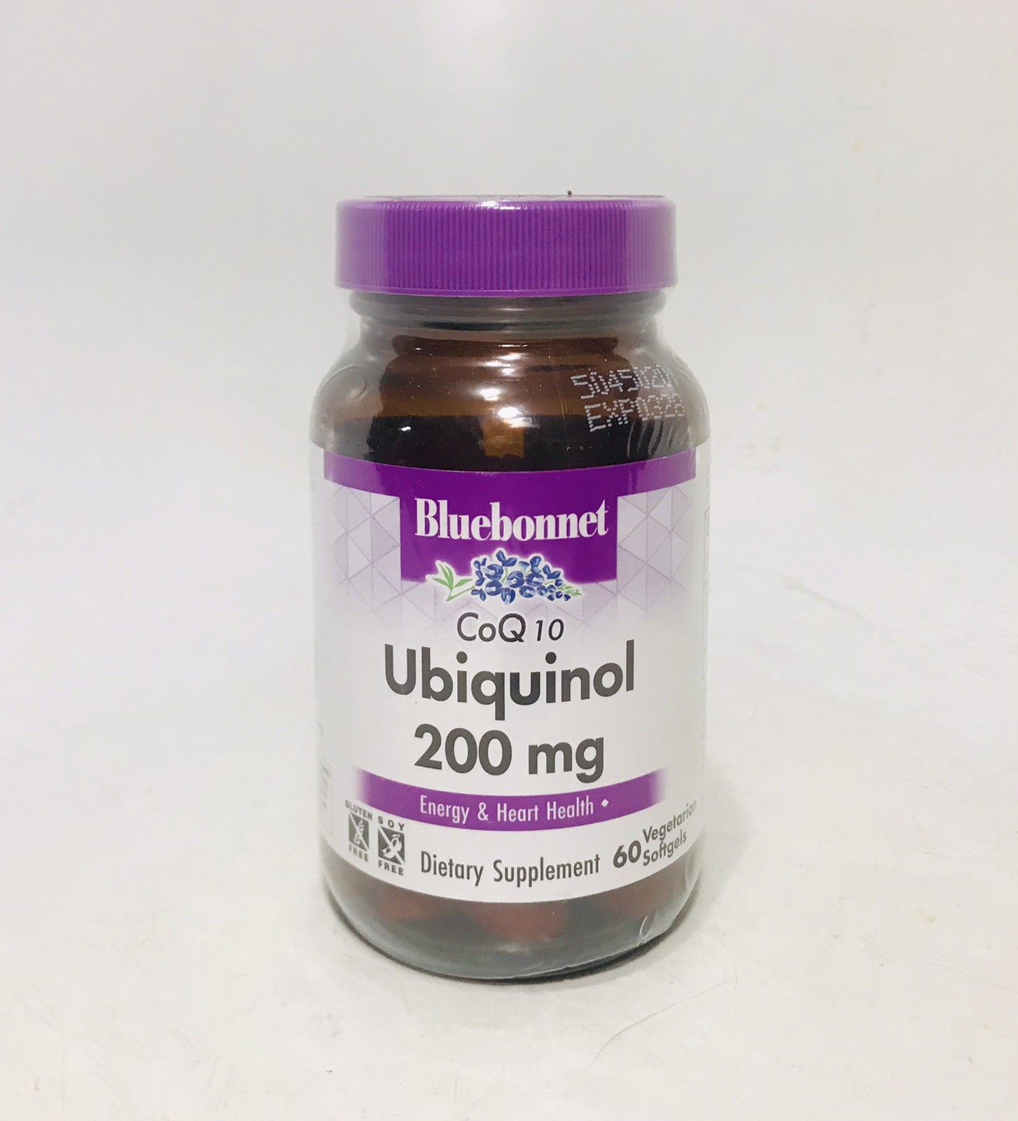 BlueBonnet CoQ-10 Vegetarian Softgels 200 mg 60 Count Exp. 06/2028