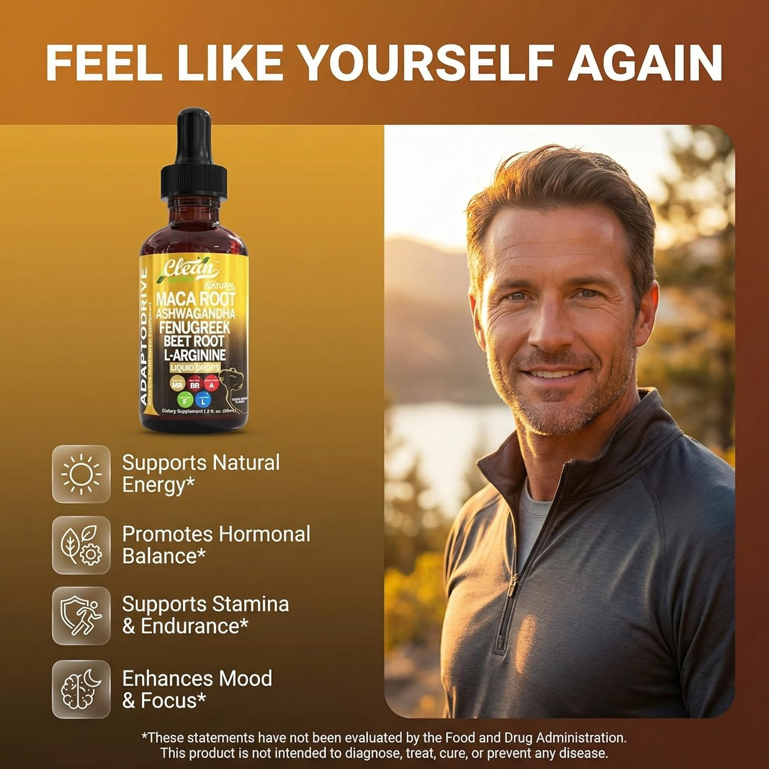 Clean Nutra Maca Ashwagandha Drops 2 Oz Adapto Drive – Adaptogen Liquid