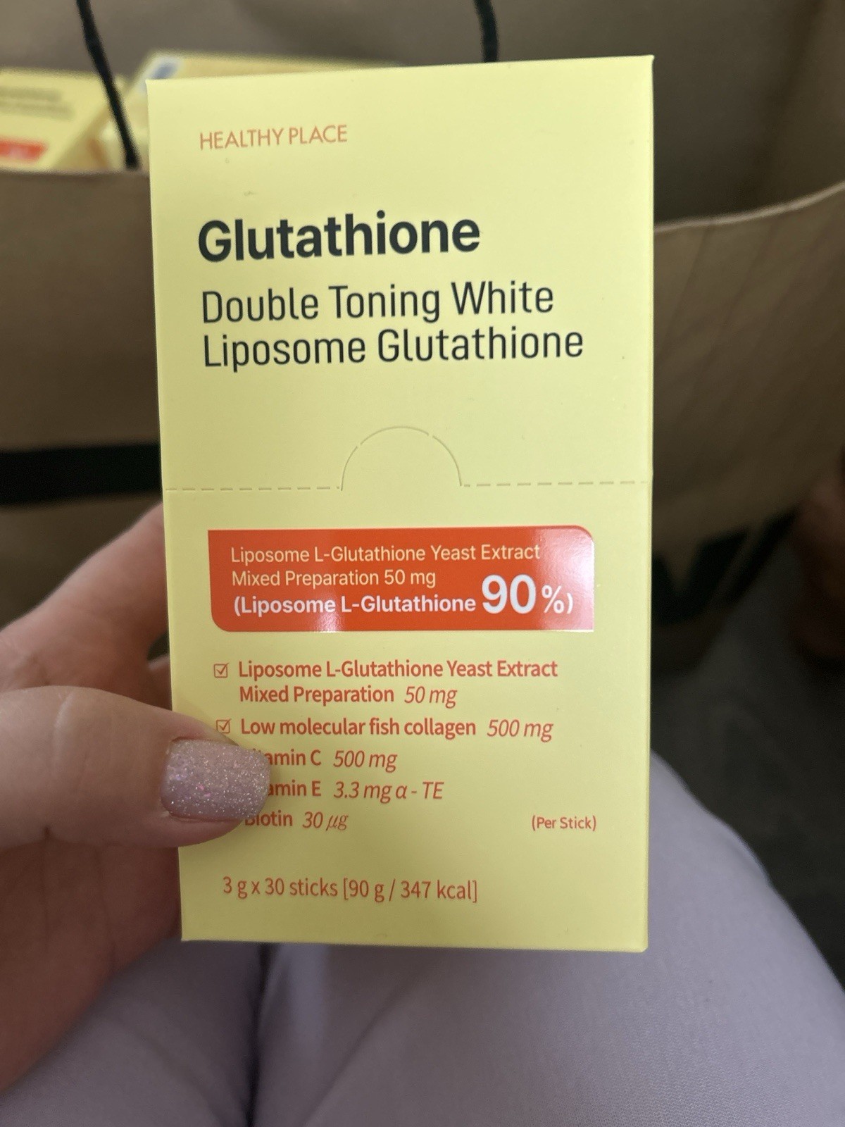 Liposomal Glutathione Collagen Vitamin C E Biotin 3g x 30 Sticks