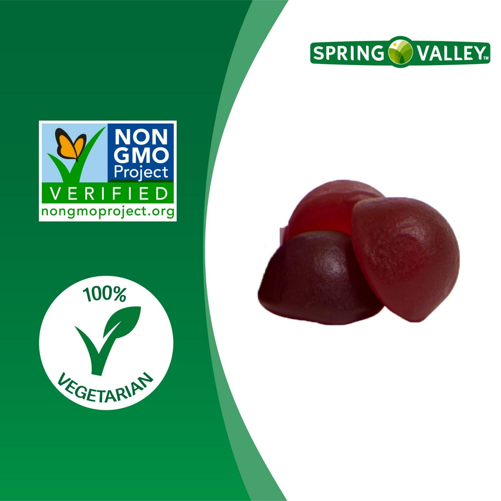 Spring Valley Kids Melatonin Dietary Supplement Gummies, Raspberry, 1 mg, 60 Ct