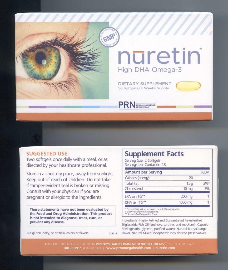 (2) nuretin High DHA Omega – 3 (112) Softgels / 8 Weeks Supply (free shipping)