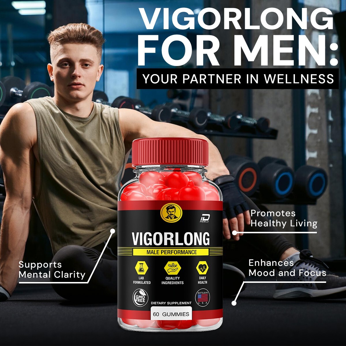 (3 Pack) VigorLong Gummies for Men – Vigor Long Male Gummies All-Natural
