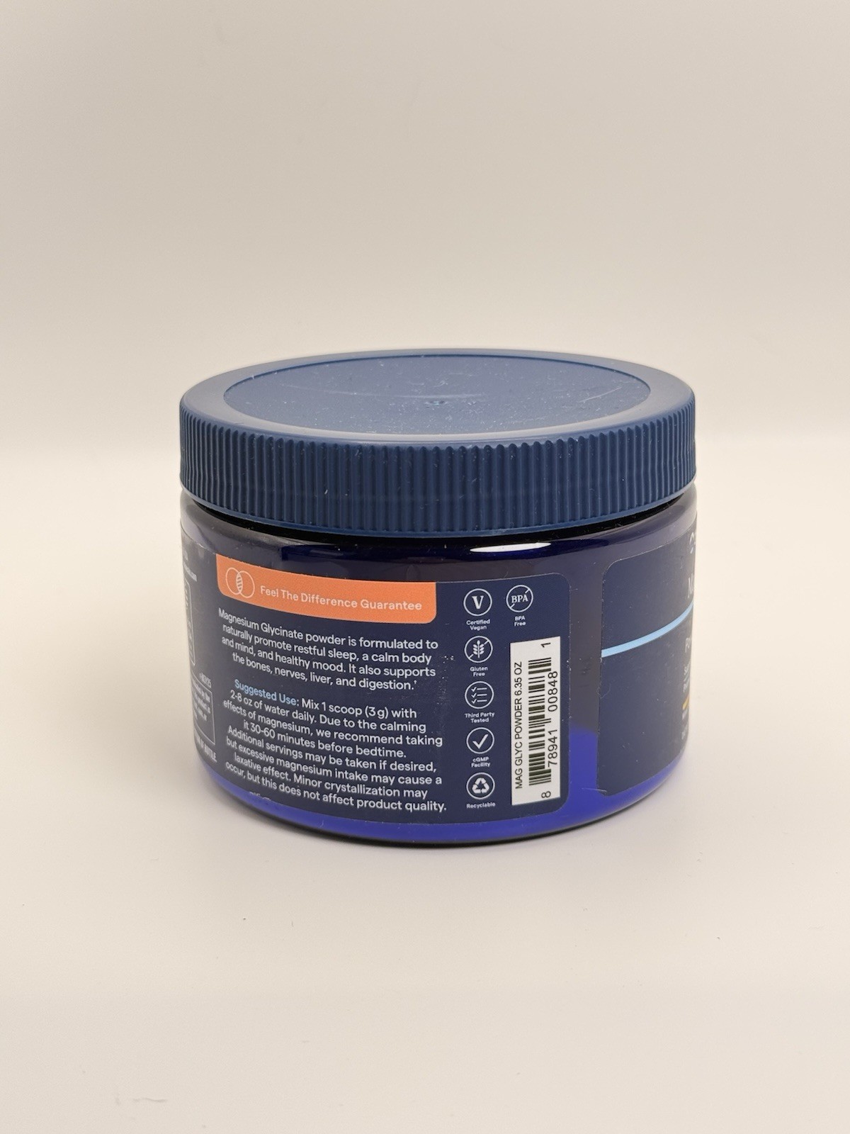 Trace Minerals Magnesium Glycinate Powder Mixed Berry Lemonade 6.35 oz