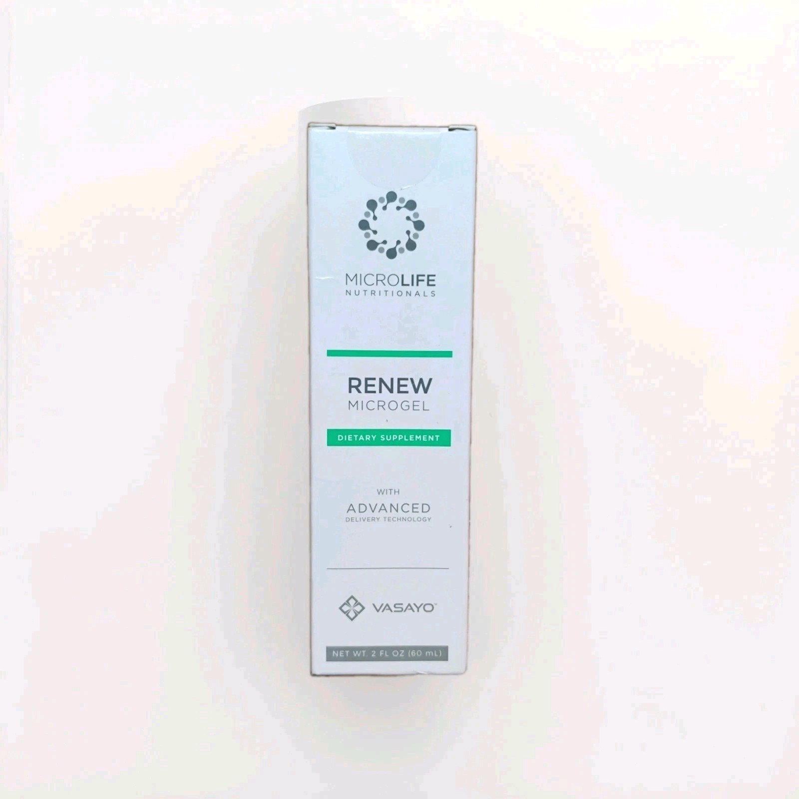 NEW! Microlife Renew Microgel by Vasayo Advanced Inflammatory Support 2fl oz