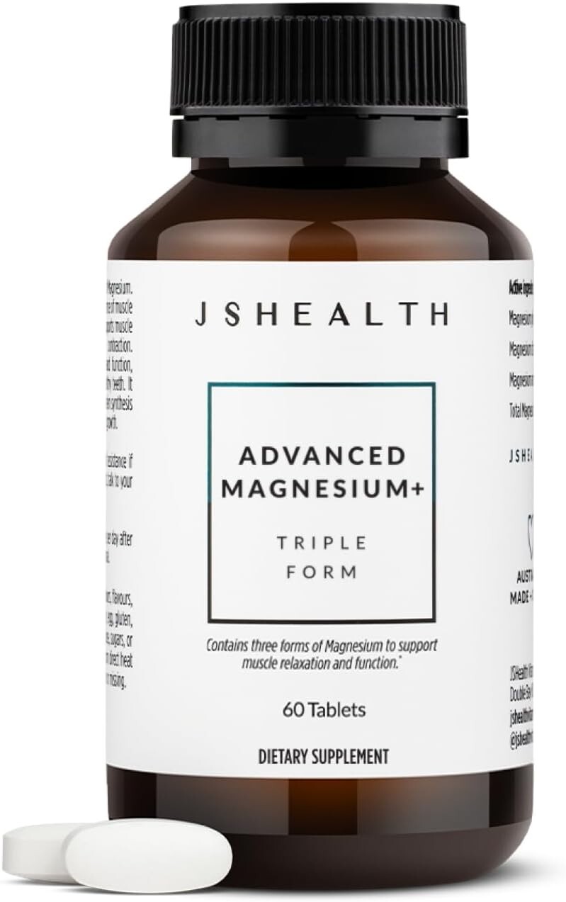 (2 Pack) JSHealth Vitamins Advanced Magnesium Supplements – 120 Tablets