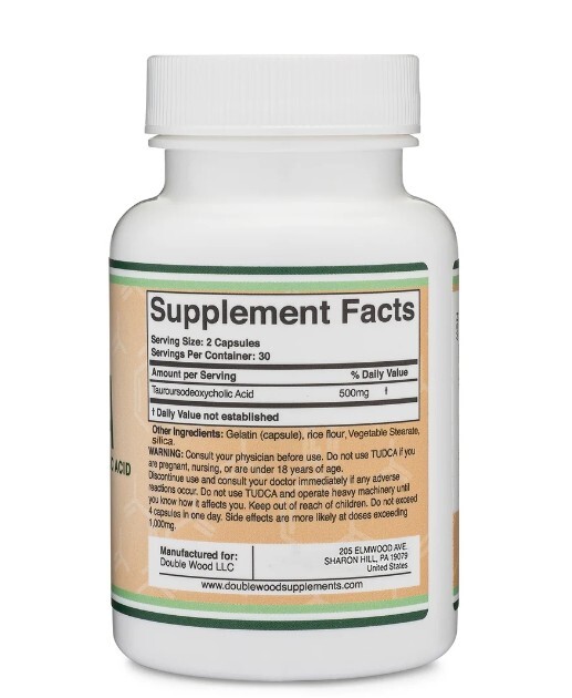 Double Wood, TUDCA, 2 PACK, 250 mg per capsule, 60 Capsules each (120 total!)