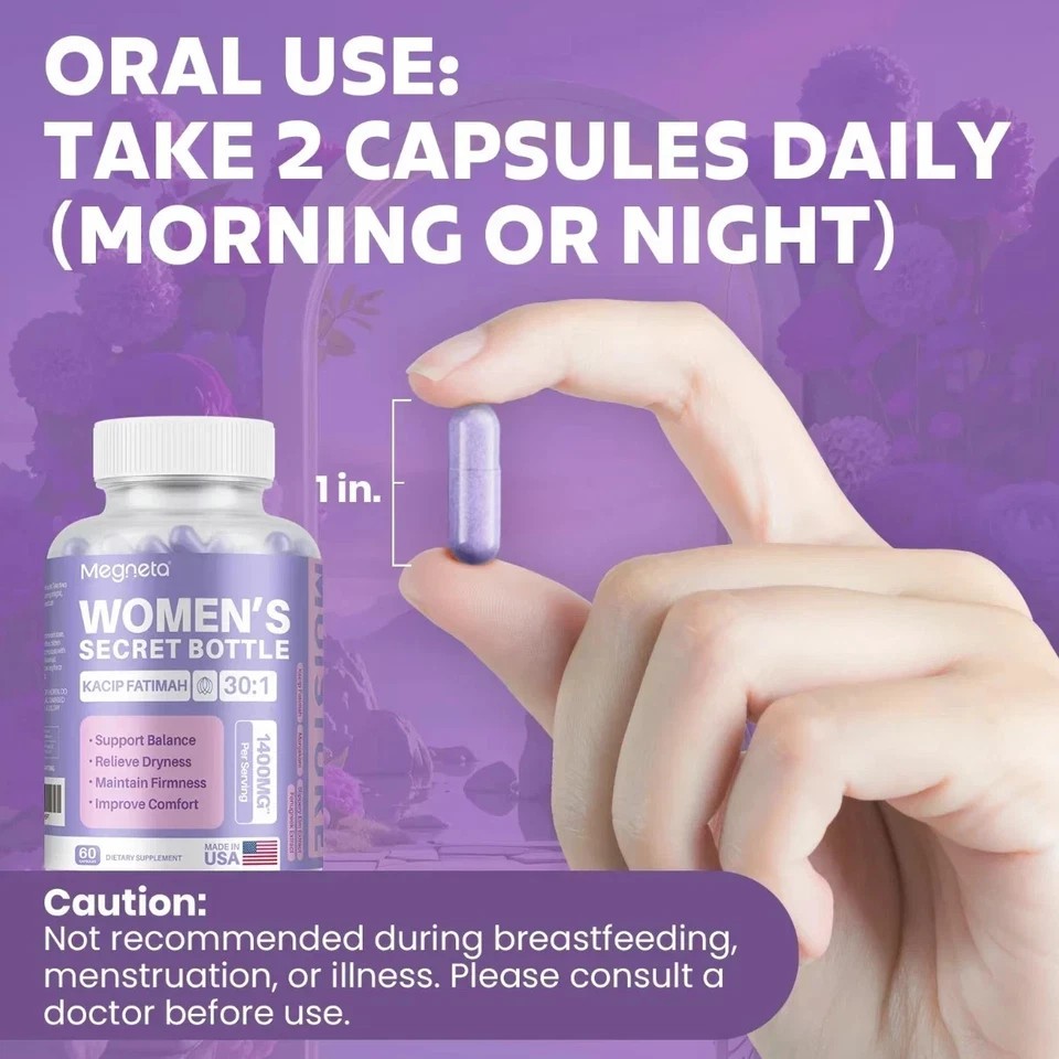 Women’s Secret Bottle-Vaginal Probiotics – Women pH Balance Health Supplement