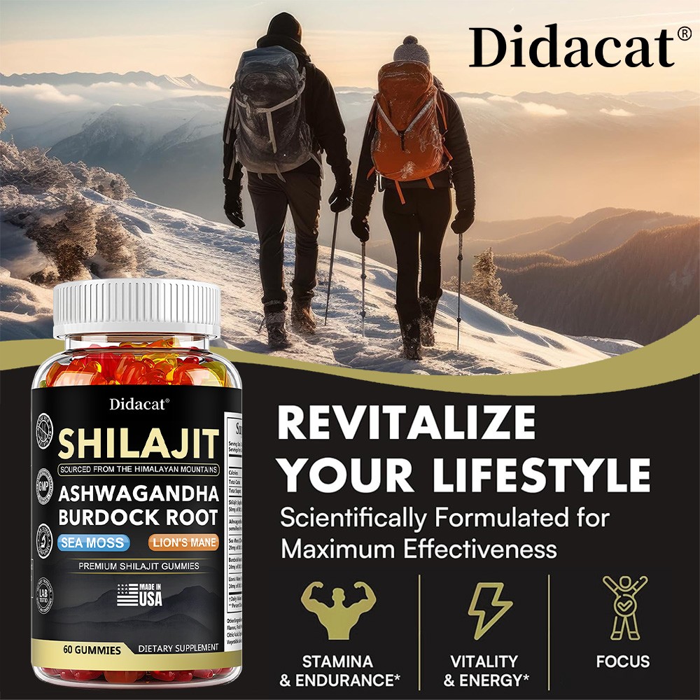 Shilajit + Ashwagandha Gummies help improve focus, energy, and sleep