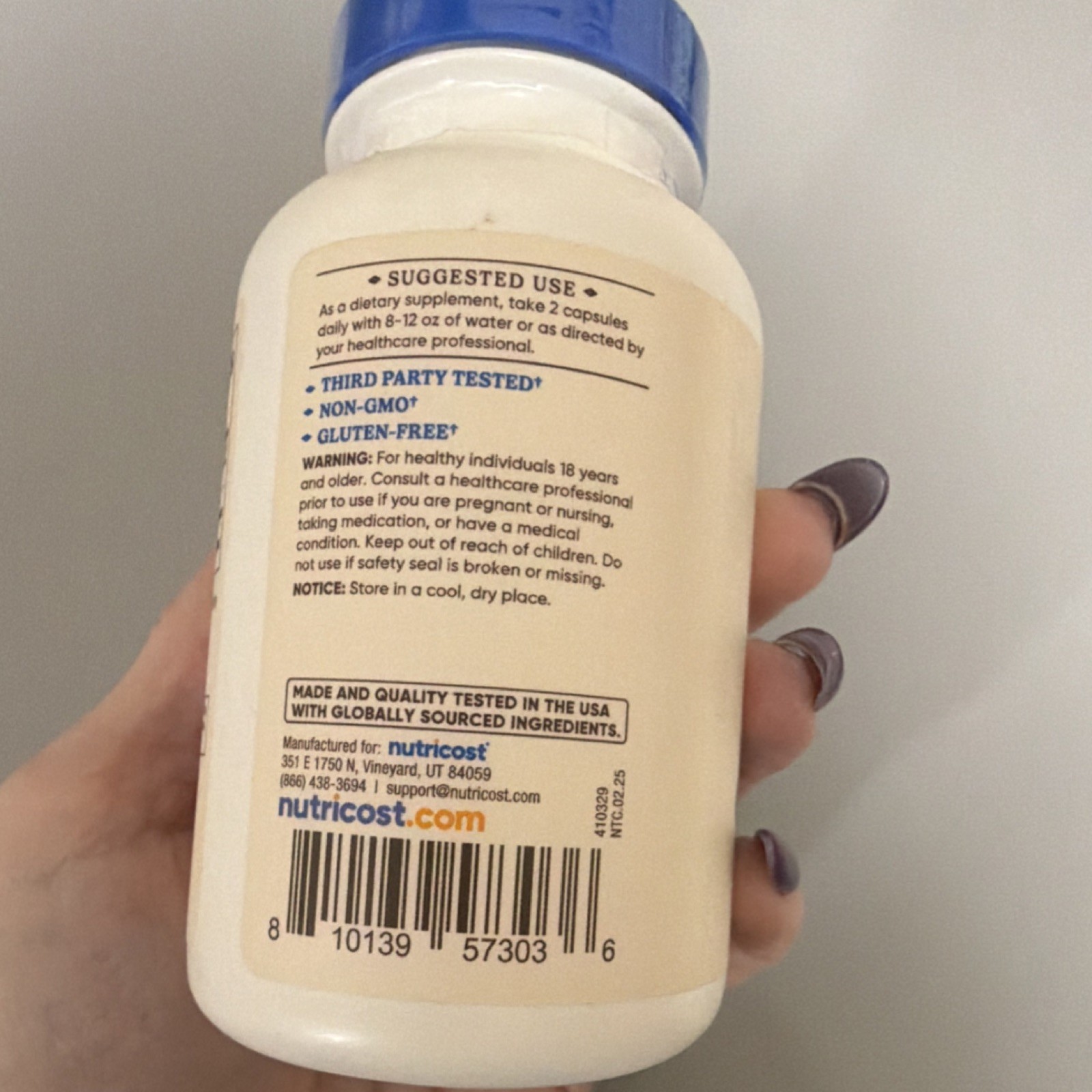 Nutricost Colostrum 1000mg 120 Capsules Non-GMO Third Party Tested