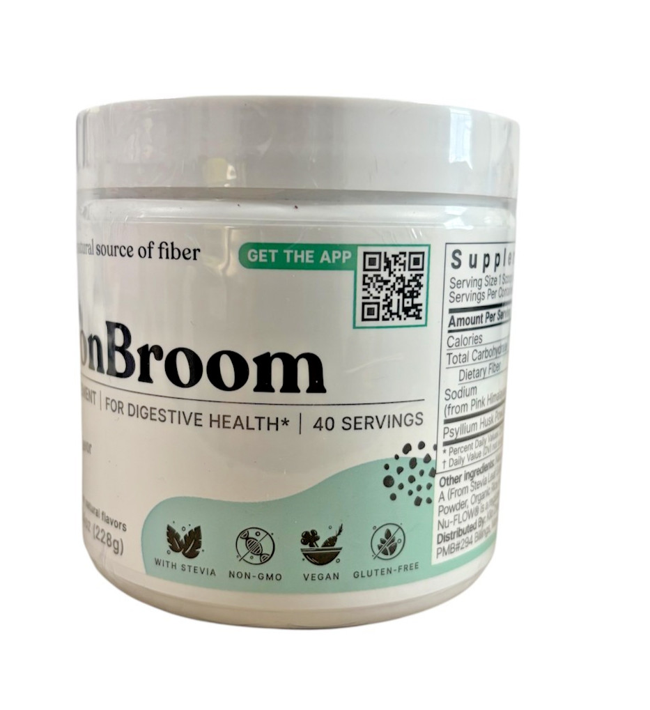 ColonBroom Digestive Health Fiber Supplement 8.04 oz Strawberry (Exp 09/2026)
