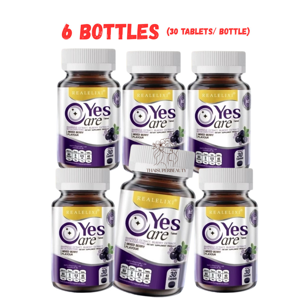 6x Real Elixir Yes Care Eye Care Nourish Dietary Supplement Mariglod Lutein