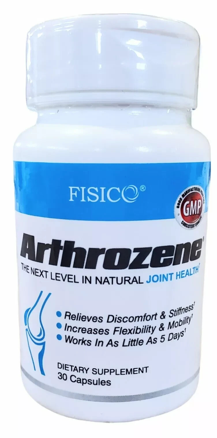 AUTHENTIC FISICO Arthrozene Natural Joint Health Supplement – New n Sealed.