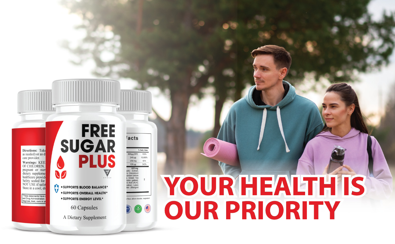 Free Sugar Plus Capsules, FreeSugarPlus Blood Support (60 Capsules)