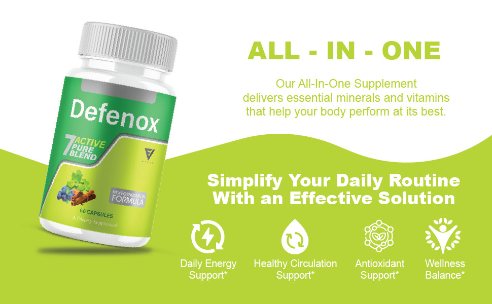 (2 Pack) Defenox Weight Management Support, Defe Nox Supplement (120 Capsules)