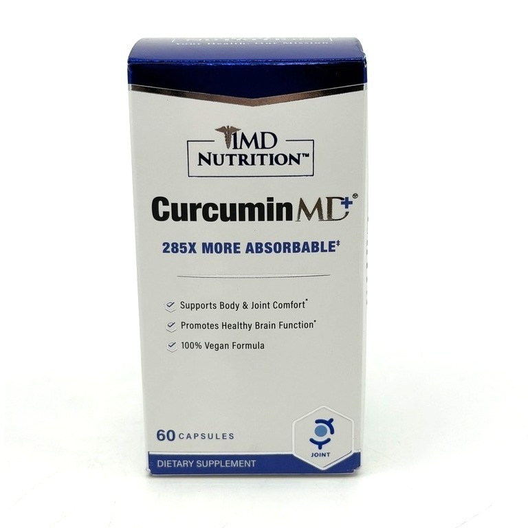 1MD Nutrition CurcuminMD Plus Joint Support Curcumin Boswellia 60 Capsules 06/27
