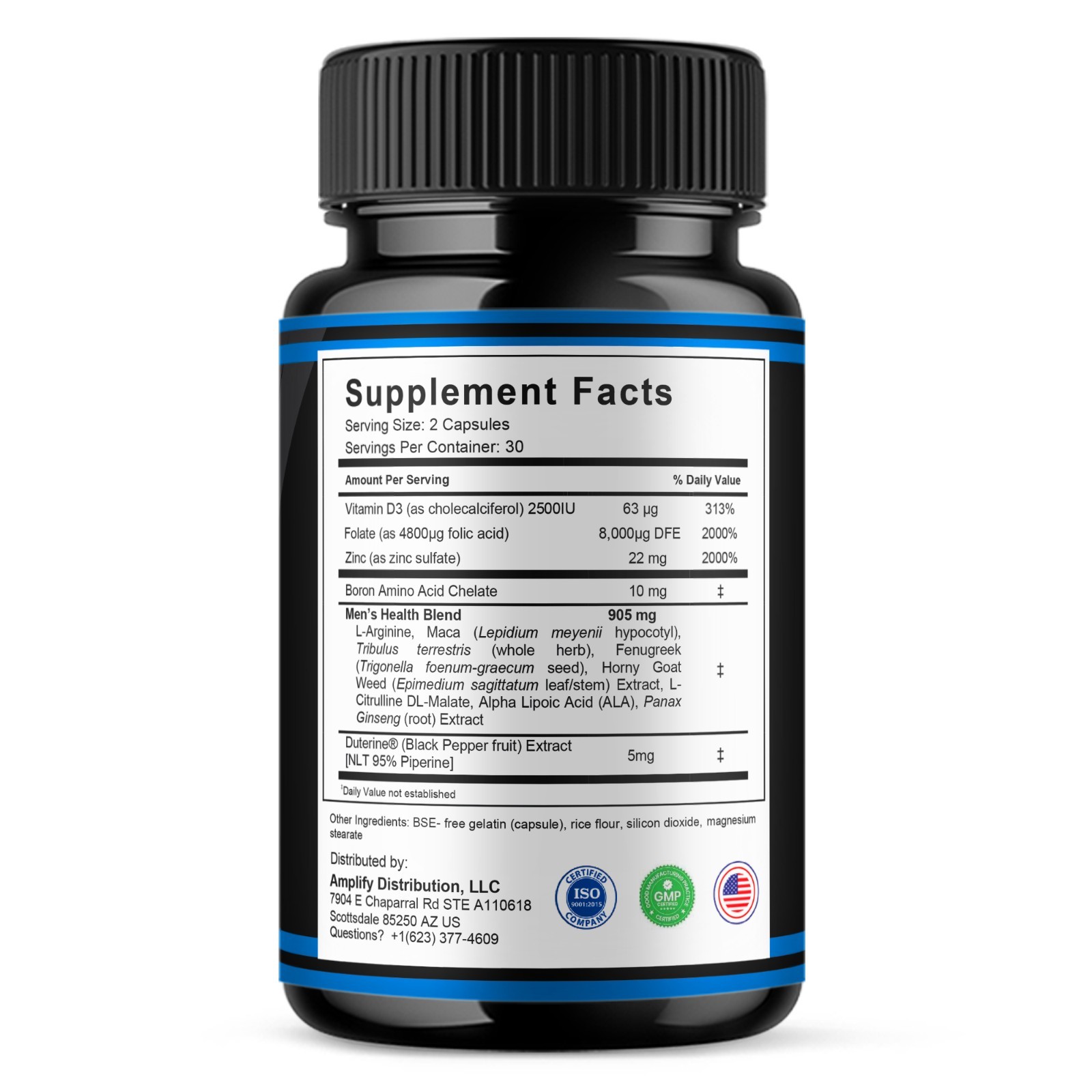 Viril Edge Male Health Support, VirilEdge Supplement (60 Capsules)