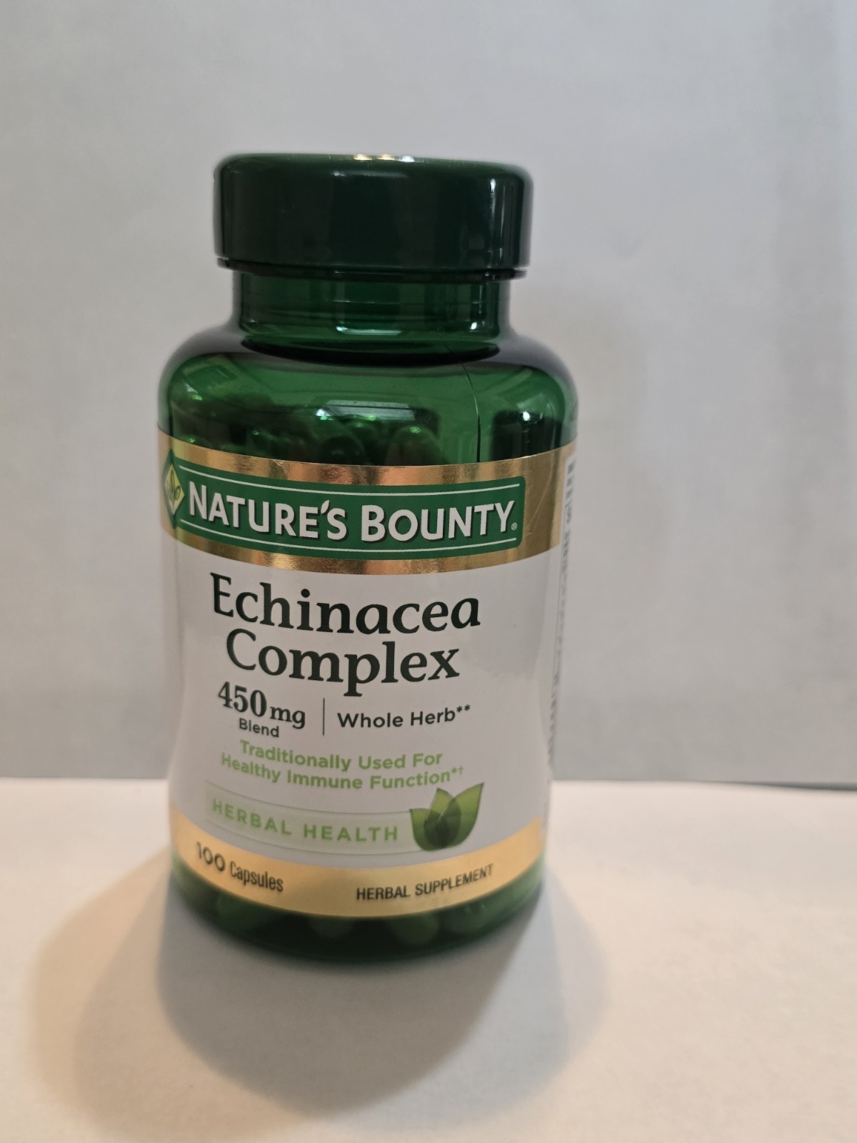 Nature’s Bounty Echinacea & Goldenseal Dietary Supplement 450mg 100 Caps 09/2027