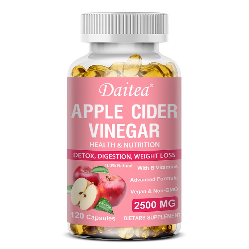 Apple Cider Vinegar Supplements Improve Metabolism Detoxification 1-5 Bottles