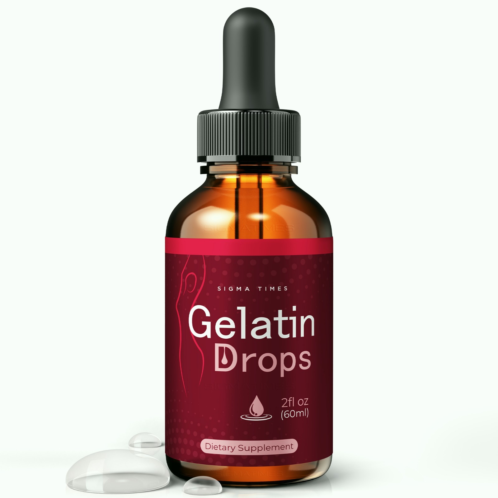 Gelatin Drops for Weight Loss, Liquid Supplement for Metabolism Boost (30 serv)
