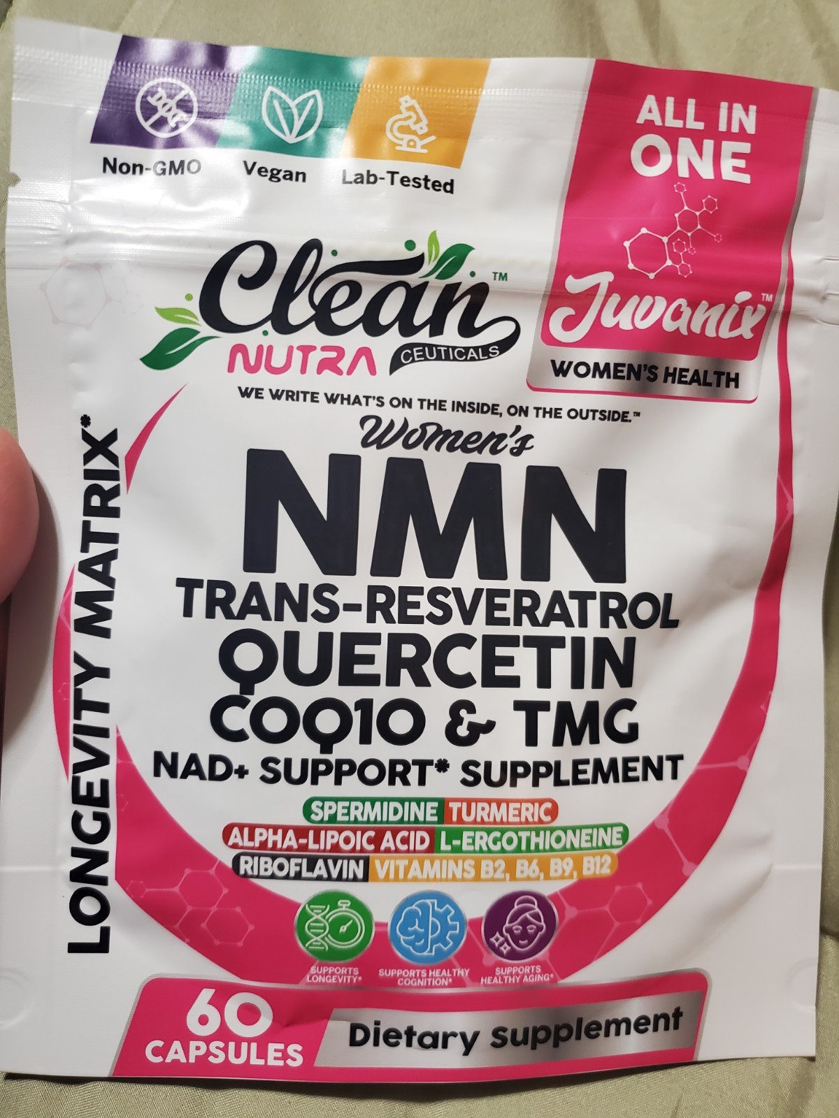 Clean Nutra Infinity One And Juvanix Combo, 60 Capsules Each