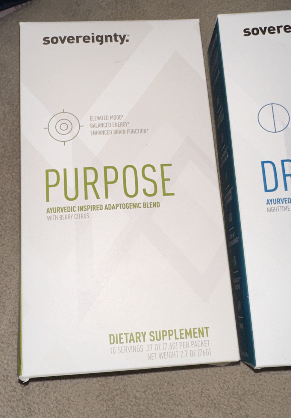 Sovereignty 1-pc Dream + 1-pc Purpose Dietary Supplement