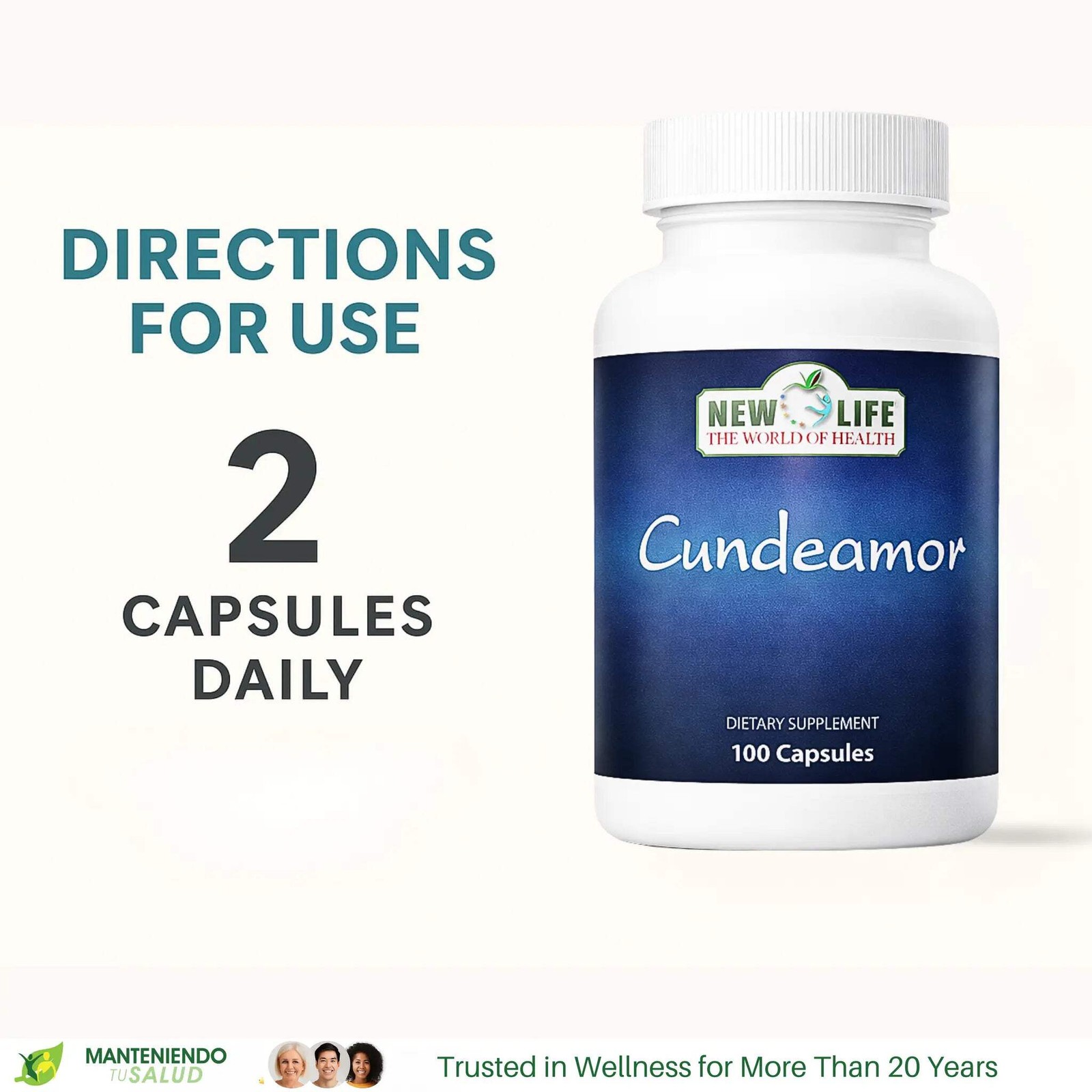 New Life Cundeamor 100mg, Glucose Management, 100 Capsules