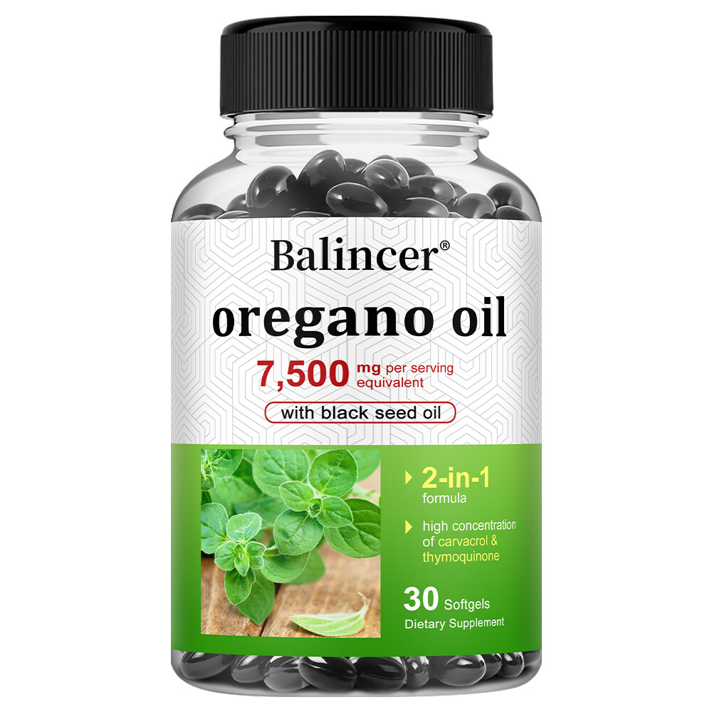 Oregano Oil Capsules 7500mg–Promote digestion, enhance energy and immunity