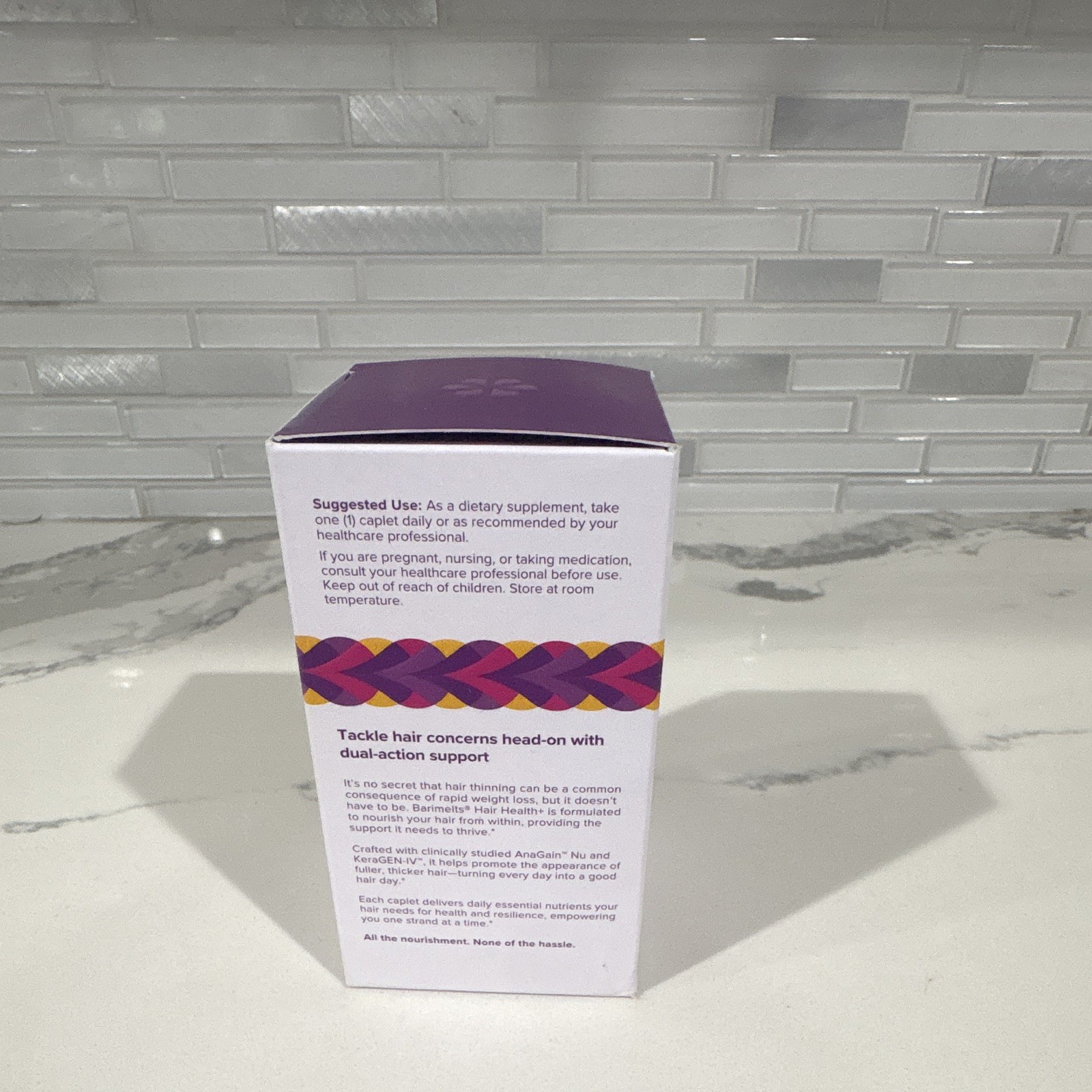*NEW* Barimelts Hair Health+ Hair Growth Support, Easy to Swallow Caplets, 30 Ct